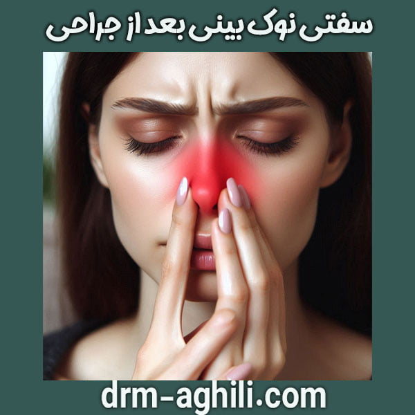 سفت شدن نوک بینی بعد از جراحی ، دکتر عقیلی در گرگان
