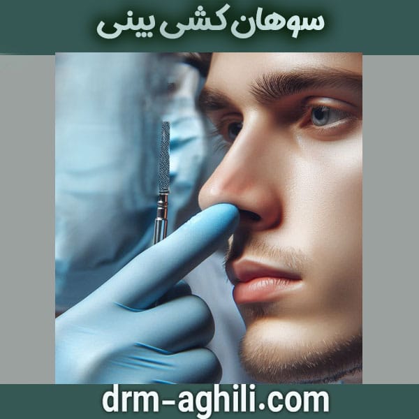سوهان کشی بینی دکتر عقیلی بهترین جراح بینی گرگان